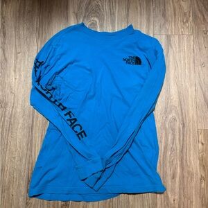 The North Face Men's Vibrant Blue Long Sleeve Tee
